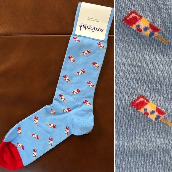 Soxfords Socks Pops! Popscicles Socks M 8-12 NEW - Picture 1 of 6